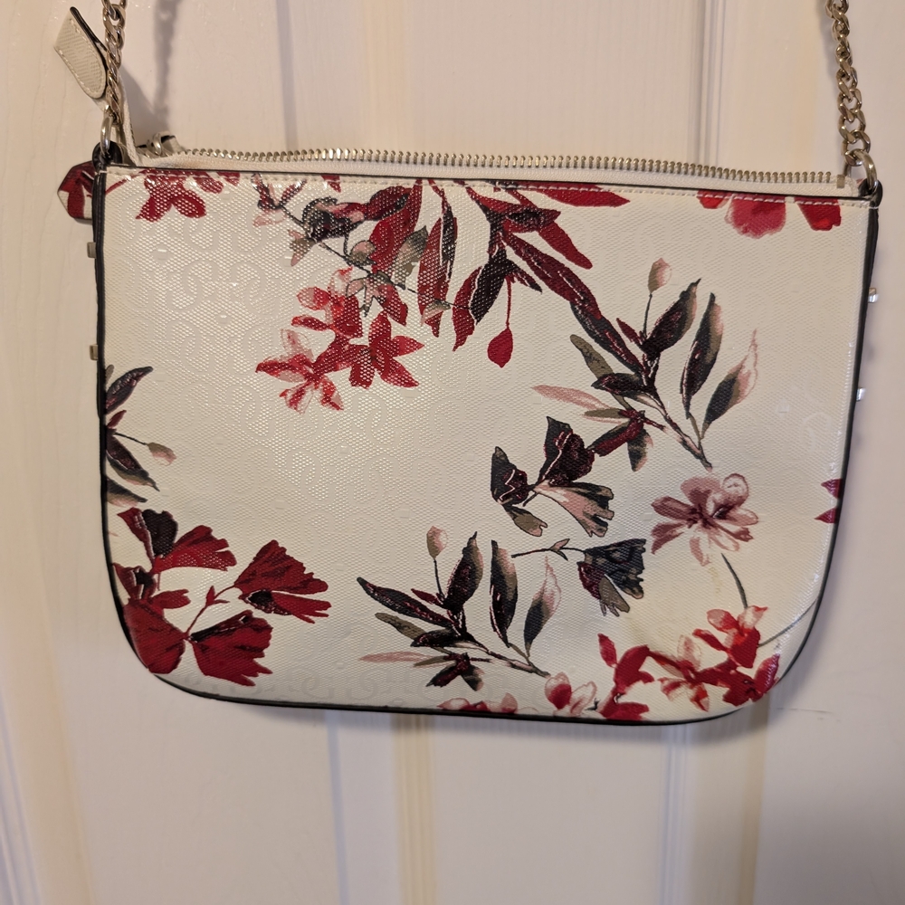 GUESS Floral Crossbody Bag - White and Red - Picture 3 of 7